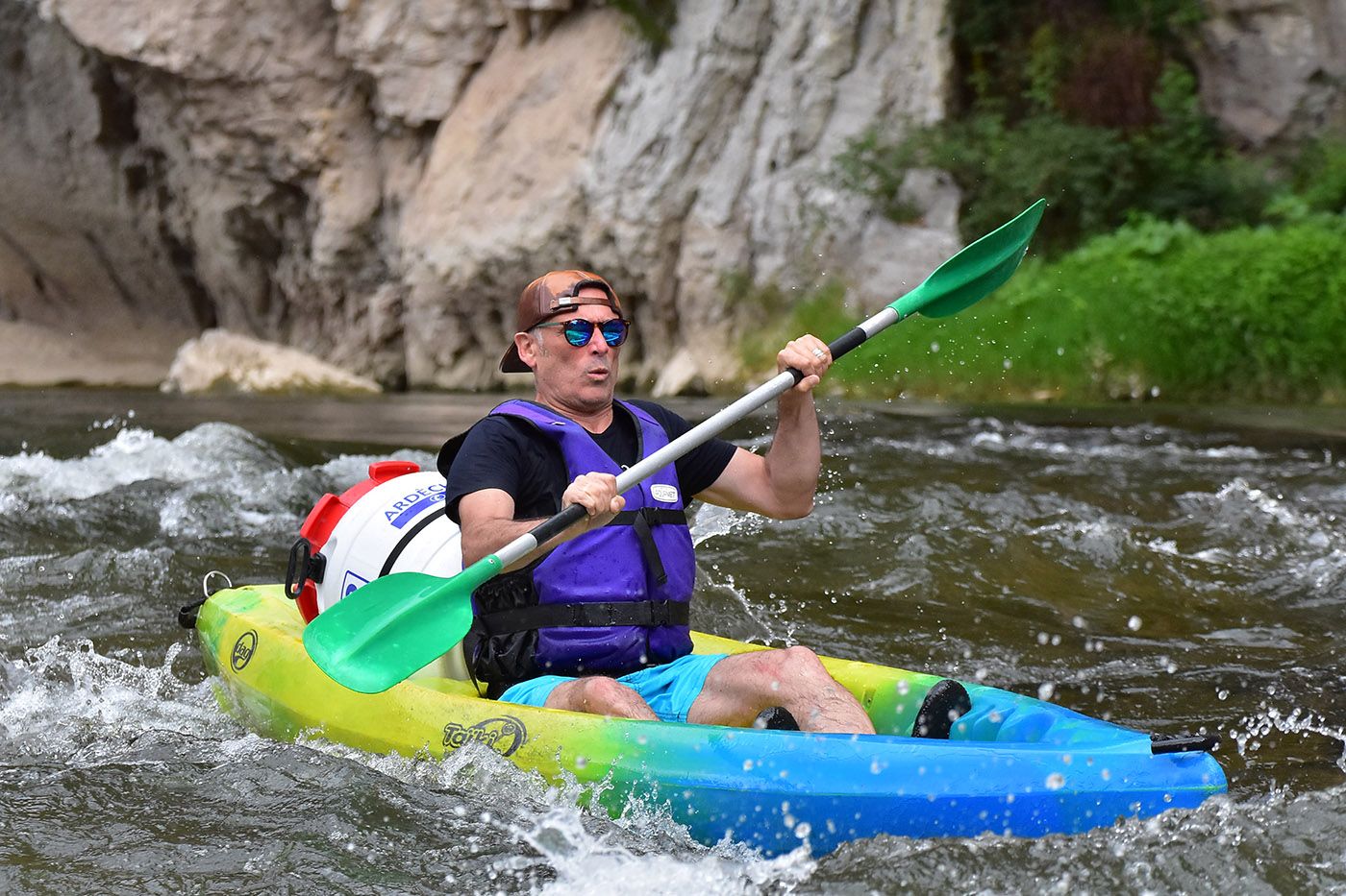 Discesa e canoa sull'Ardèche
