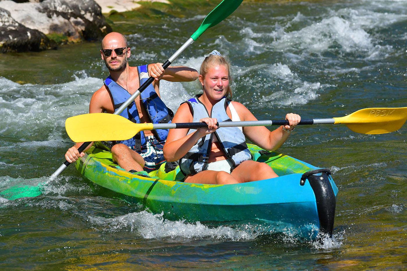 Discesa e canoa sull'Ardèche