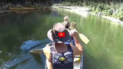 Vidéo - La descente des gorges de l'Ardèche en canoë